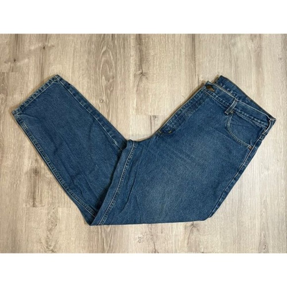 Carhartt B17 DST Jeans Men's‎ 42x32 Relaxed Fit Straight Leg Denim Blue - Picture 2 of 7